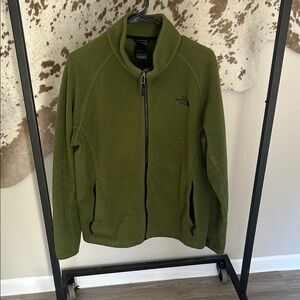 The North Face Olive Full-Zip Fleece
